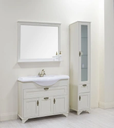 Aquaton Idel 105 Sink Cabinet, White Oak, Model A197801IDM701.A197.8.01I.DM7.0