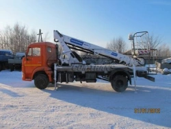 Aerial Work Platform AGP-22T KAMAZ-4308 22M 80/250/300KG 10.6/7.7/7.2M