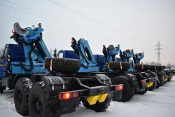 Special Truck Tractor with Crane Manipulator GIRD on Ural 4320 Chassis