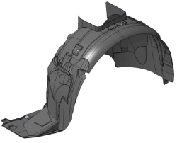 Left Front Wing Shield for Vehicles M1 and N1 - 9680450180