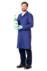 Men's Button-Up Robe with Pockets Model 3.290