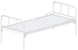 Hospital Bed with Headrest and Steel Frame for Patient Care KFO-01-MSK