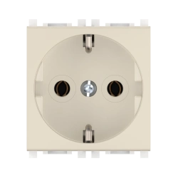 CADUCEUS ALING Experience Hidden Socket with Grounding 16A, Beige, Art. 74101.9