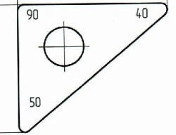 Triangular Goniometer Template - Model 322.034