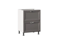Kitchen Cabinet Front Facade Set 600 with 2 Drawers (Bianca LD.271130.000)