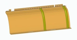 Front Left Ceiling Panel for LiAZ 621365 - 621365-5702219-79