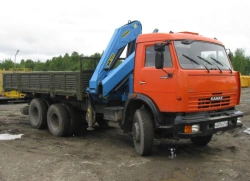 6377 Truck with Crane Manipulator on Kamaz 65115 Chassis
