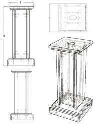 Flag Stand for Flag Installation (Model Z.PF Series)