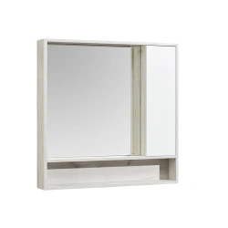 Aquaton Fly 100 White Mirror Cabinet, Craft Oak 1A237802FAX101.A237.8.02F.AX1.0