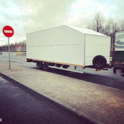 Heavy-Duty Car Trailer 83691G with Pneumatic or Leaf Suspension