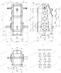 Vertical Crane Gearbox VK-800SPR