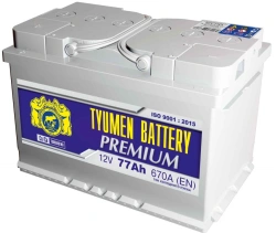 Premium Lead Acid Starter Battery TYUMEN BATTERY 6СТ-77LR