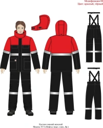 Women's Flame-Resistant Suit for Heat Protection and Safety