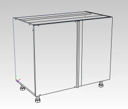 Corner Kitchen Cabinet with 1 Door
