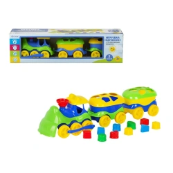 Train Toy with 10 Logical Shapes for Kids