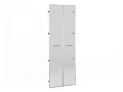 Large Glass Door Set in Aluminum Profile, Art. MP414
