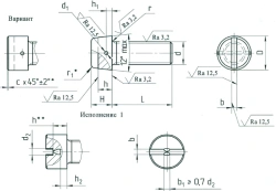 Semi-Round Head Screws OСТ 1 31530-80