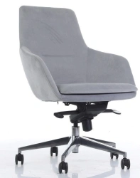 Duo M Armchair with Low Back and Chrome Base