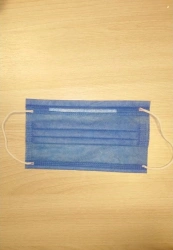 Disposable Non-Sterile Medical Mask 3-Layer Surgical 17.5x9.5 cm Blue