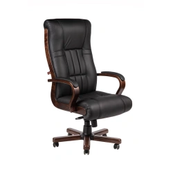 Boston Wooden Frame Armchair with Textile Upholstery