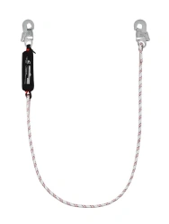 Single Non-Adjustable Rope Lanyard with Shock Absorber aB11