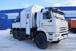 Mobile Workshop with Crane, UZST 483F-29 on KAMAZ 5350-37 Chassis