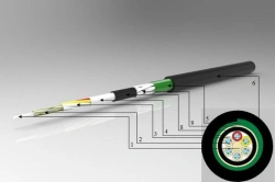 Armored Fiber Optic Cable for Sewage Channels, 2-36 Fibers
