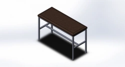 Metal Frame Bench for Household, Public, and Industrial Spaces