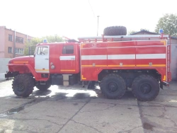 Fire Tanker Truck 43443C AC 4.0...5.0 on Ural 4320 Chassis