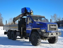 Multi-functional Truck with Hydraulic Crane MKMA on URAL 4320 Base U0K04N-4L120