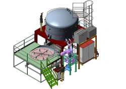 Vertical Vacuum Furnace with Graphite Heaters D-20.10.E-21UU