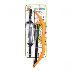Kids Ninja Weapon Set with Dagger, Sai, Bow, and 3 Arrows KNOPA 1/17