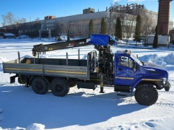 Multi-functional Truck with Hydraulic Crane MKMA based on URAL 4320 U0K06N-4Z020