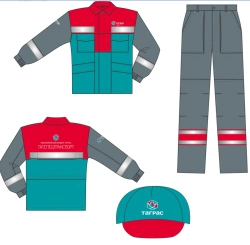 Men's Protective Suit (Jacket, Pants, Headgear) for Industrial Pollution and Mechanical Impact