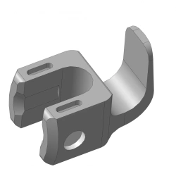 Wide Foot Laminar Hook for Spinal Fixation, Article 832.202 M