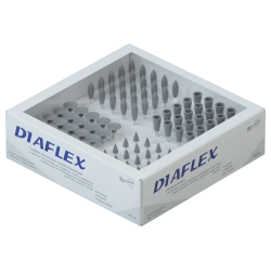 Dental Flexible Diamond Coated Heads Set of 100, Pre-Treatment, Any Shape S