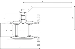 Stainless Steel Ball Valve ALSO Combined Reduced KSH.K.032.40-03