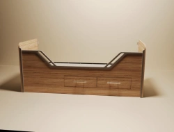 Non-Metal Marine Furniture Single Bed RBP-G