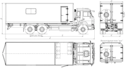 Workshop Truck 8751F1, 8751F4 without Crane on KAMAZ Chassis 65115-37, 65117-37