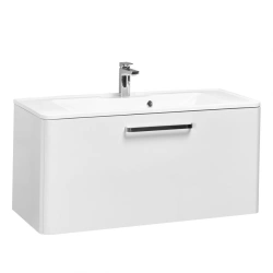 Aquaton Valencia 110 Sink Cabinet, White Pearl 1A123701VAG301
