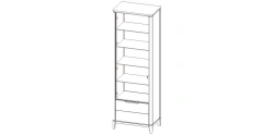 Salvador" Display Cabinet V710 S01 for Living Room