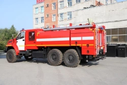 Fire Tanker Truck AC 7.0-40/4 (4320) on Ural 4320 Chassis