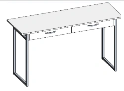 Metal Frame Desk S.U.3.1 - Durable Office Furniture