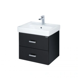 Stylish Wall-Mounted Sink Cabinet Aquaton Amerina 70 Black 1A137601AM9501
