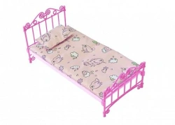 Doll Bed with Bedding for Barbie and Monster High Dolls