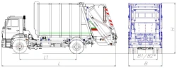 Rear-Loading Garbage Truck MK-4548-05