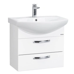 Wall-Mounted Sink Cabinet Aquaton Aria 65 M White 1A123301AA0101