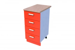 Kitchen Table-Cabinet KS-12 with 4 Drawers