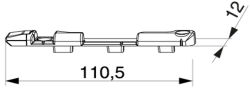 Right Pivot and Tilt Locking Bar for Hardware KBE AD9