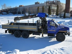 Multifunctional Truck with Hydraulic Loading Crane KMA on Ural 4320 Base U0K03N-UE